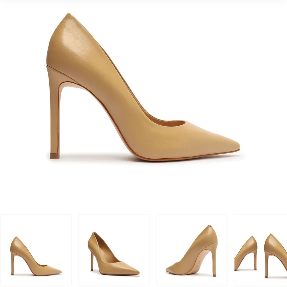 Schutz, Lou Nappa Leather Pump Pointed toe